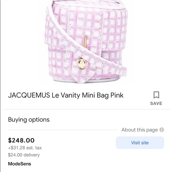 pink and white small purse brand new includes dust bag 100% authentic - Picture 3 of 4